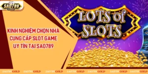 Kinh Nghiệm Chọn Nhà Cung Cấp Slot Game Uy Tín Tại Sao789